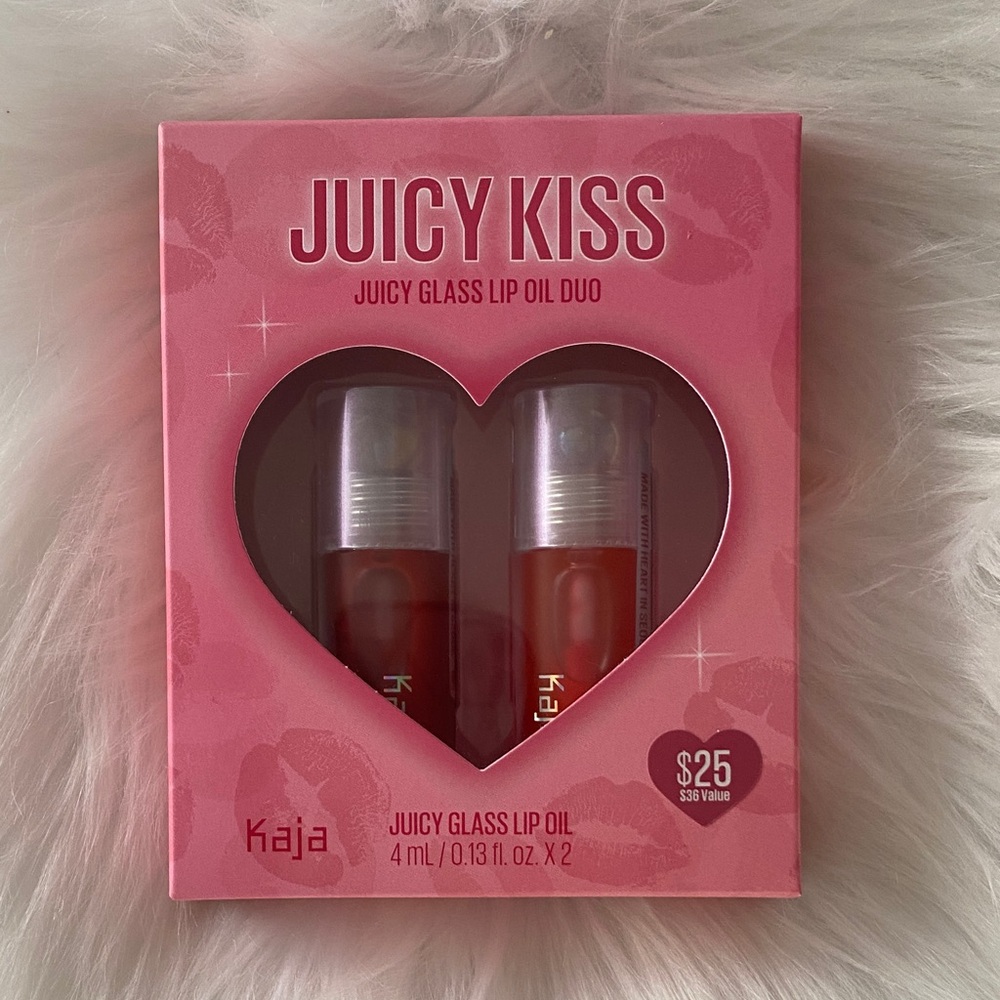 Kaja Juicy Kiss Juicy Glass Lip Oil Duo - NIB